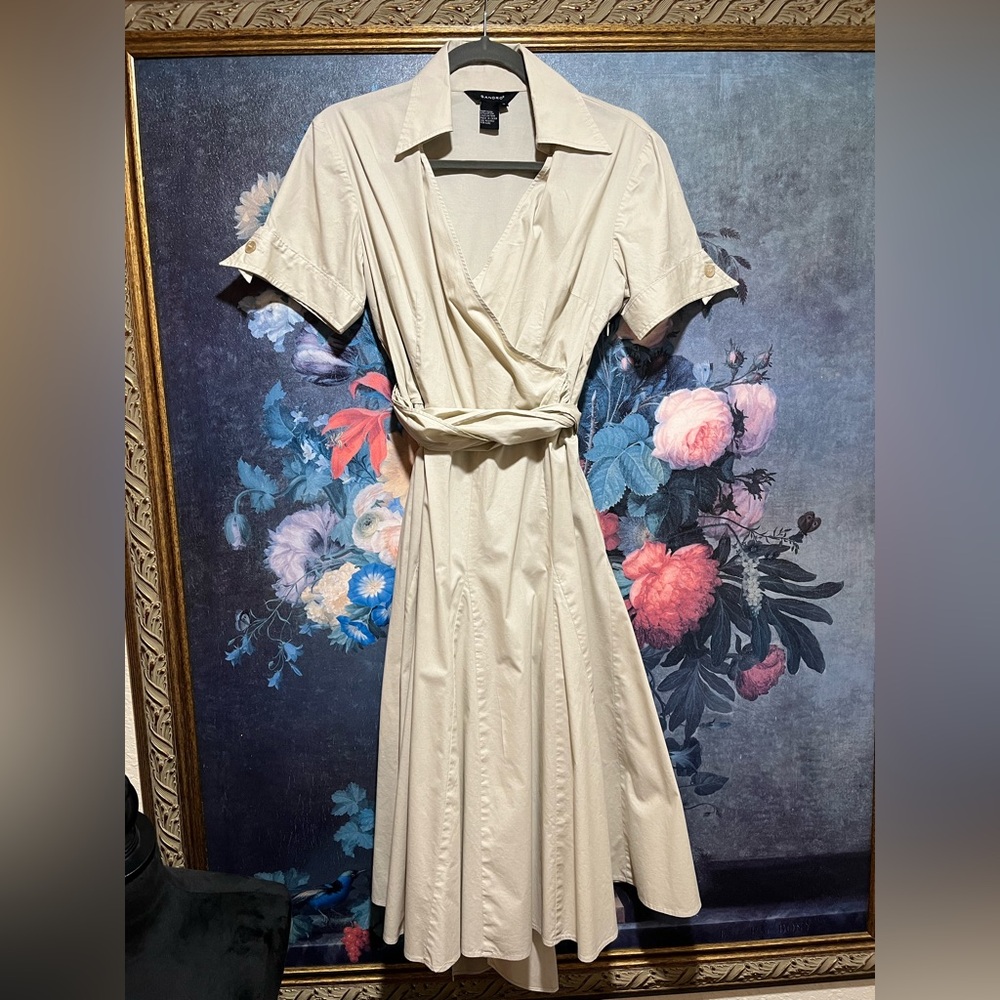 Sandro Faux Wrap Midi